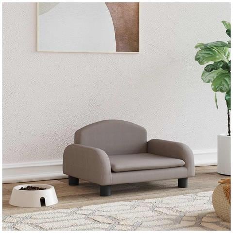 Lettino per Cani Tortora 50x40x30 cm in Tessuto - Foto 2