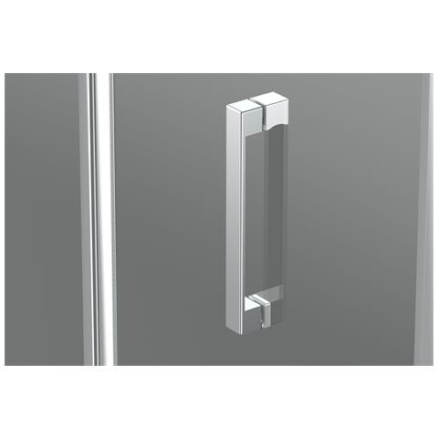 Box Doccia 2 Lati 80x90 Cm Fisso + Due Battenti H195 Cm Iole Cromato - Foto 5