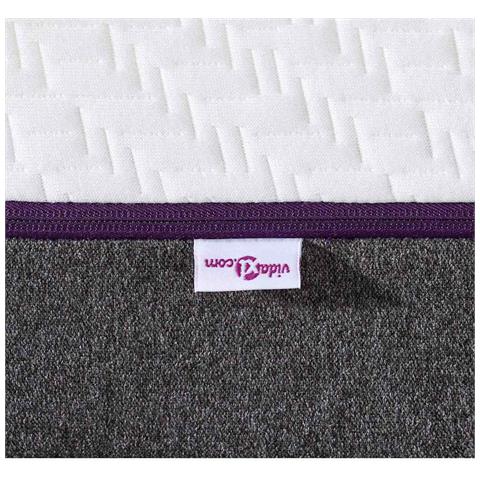 Materasso Bianco e Grigio 140 x 200 cm Schiuma - Foto 9