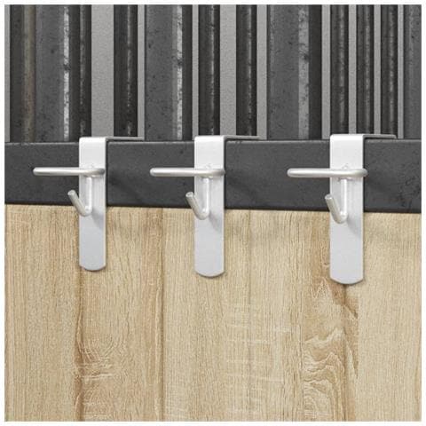 Ganci per Secchio Portatili 3 pz Argento in Acciaio - Foto 2