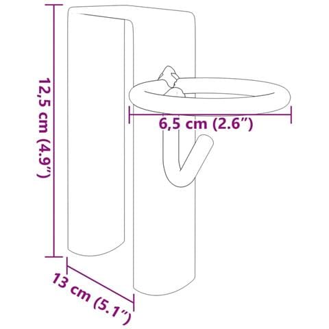 Ganci per Secchio Portatili 3 pz Argento in Acciaio - Foto 8