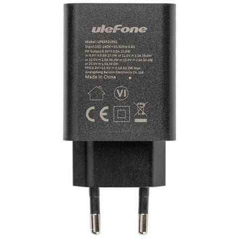 Ulefone Caricabatterie Fast Originale Usb-c Uf83pd3303 33w Black Bulk Per Smartphone E Tablet - Foto 1