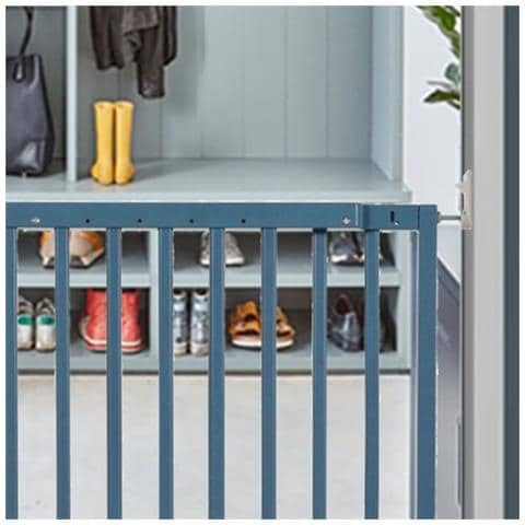 Safetots Cancelletto Di Sicurezza Top Of Stairs Per La Parte Superiore Delle Scale, Fissaggio A Vite, In Legno, Azzurro, 63,5cm - 105,5cm - Foto 4