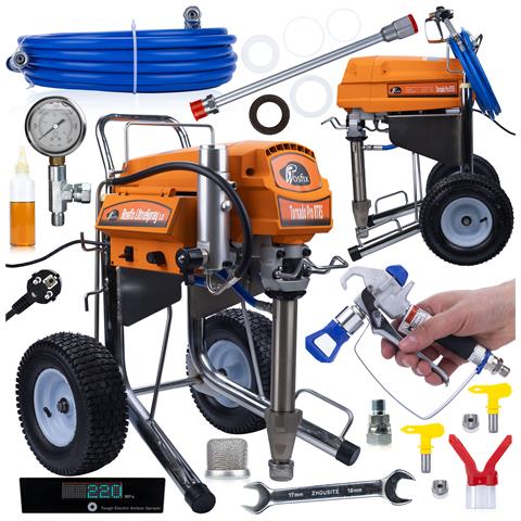 Agitatore Verniciatore Tornado Pro Rtr5 Ultraspray - Motore 4000w, 22mpa, 6,5l /min | Verniciatura Professionale E Stucco - Foto 1