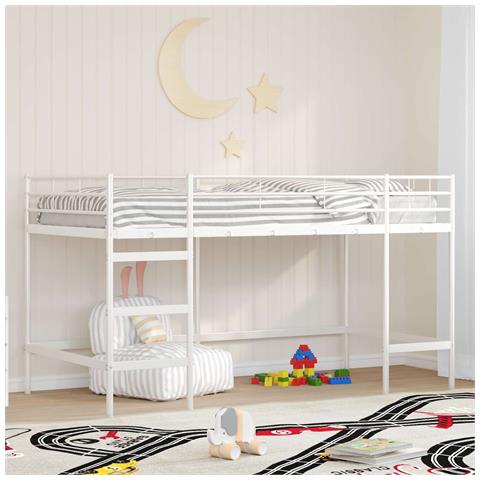 Struttura del letto loft per bambini Bianco 107 x 200 cm - Foto 2