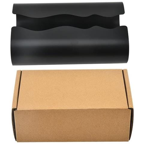Porta Fazzoletti Curvo Moderno In Acciaio Inossidabile - Elegante Dispenser Di Tovaglioli Black - Foto 1