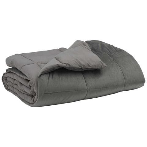 Piumone Completo Annuale Grigio chiaro 140 x 220 cm Microfibra - Foto 1