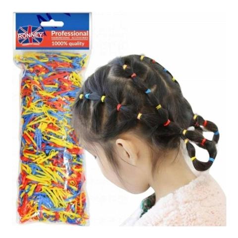 Elastici Spessi In Silicone Per Capelli Professional Mix Color 100 G - Foto 2