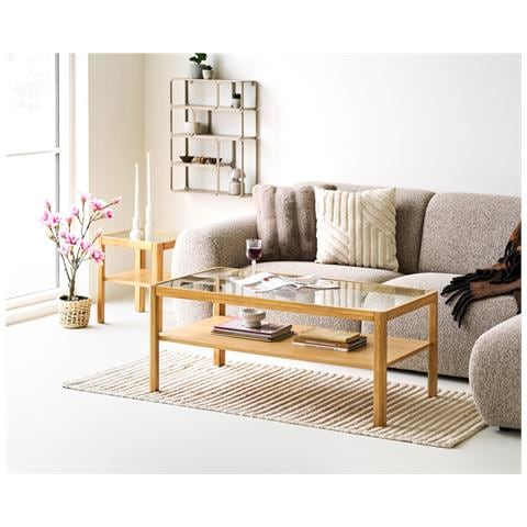 Mensola Da Parete Lanciano In Metallo Beige 48×18×64 Cm - Foto 5