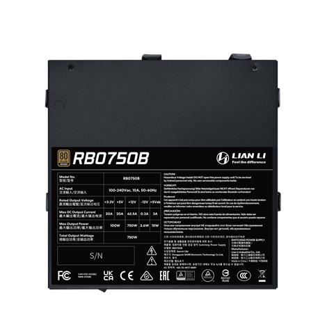 RB0750B.B alimentatore per computer 750 W 24-pin ATX ATX Nero - Foto 2