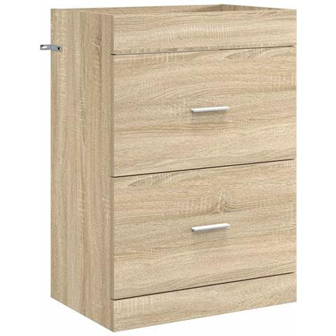Mobiletto da Bagno Sotto Lavabo Rovere Sonoma 56 x 37,5 x 81 cm - Foto 1