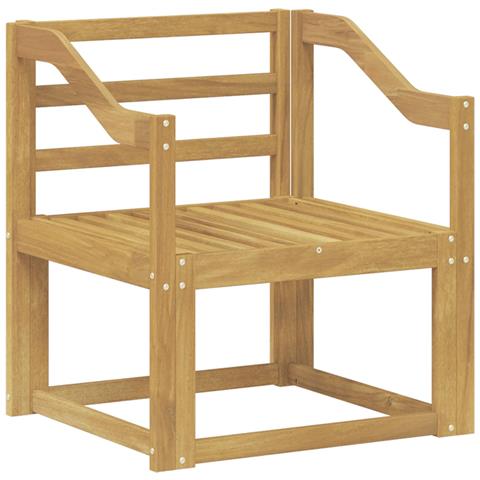 Set di divani da esterno Legno di Acacia Massello Bianco - Foto 1