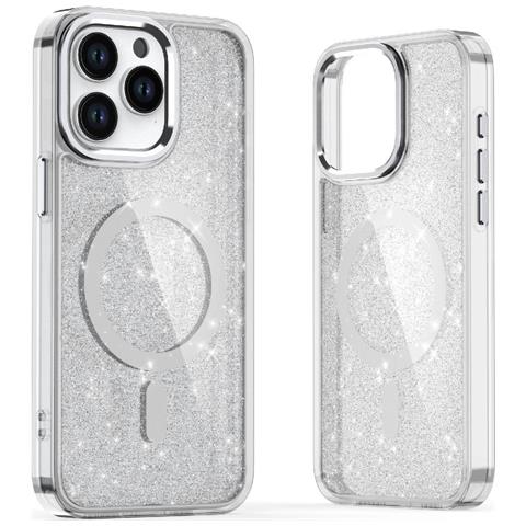 Custodia Iphone 16 Plus - Bianca Con Glitter - Foto 1