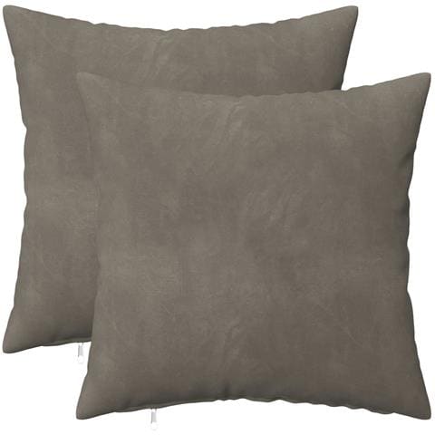 Cuscino con cuscino HEERLEN 2 pz Grigio Chiaro Velluto - Foto 1