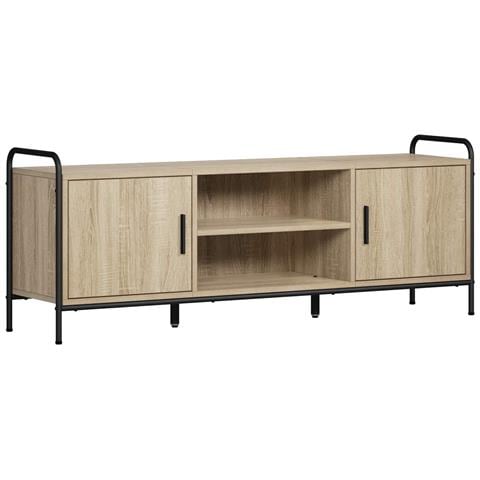 Mobile TV 133 x 33 x 50 cm Rovere Sonoma Legno ingegnerizzato - Foto 1