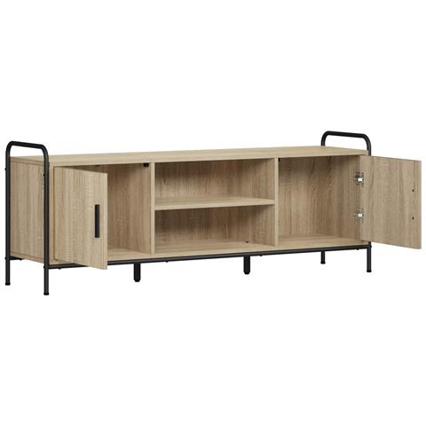 Mobile TV 133 x 33 x 50 cm Rovere Sonoma Legno ingegnerizzato - Foto 2