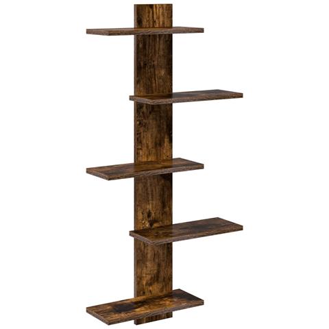 Mensola a muro flottante Rovere Fumo 48,5 x 15 x 101 cm - Foto 1