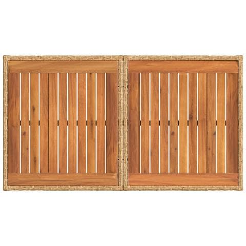 Set Divano da Giardino 13 pz Naturale e Bianco Crema polyrattan - Foto 10