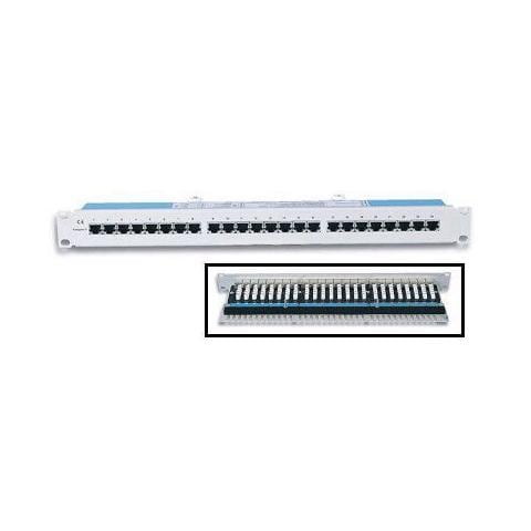 I-PP 24-RS - Pannello Patch STP 24 Posti RJ45 Cat. 5E Grigio - Foto 1