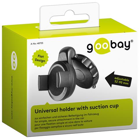 I-SMART-VENT3 - Supporto da Auto per Smartphone / Tablet con Ventosa Nero - Foto 2