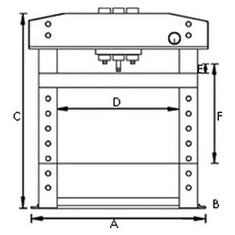 Pressa Idraulica Modello WPP 20 E - Forza Di Compressione 20 T - Foto 2