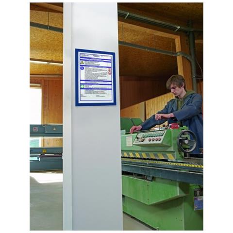 Duraframe A4 Big Pack Cornice A4 Adesiva Pannello Magnetico Blu 10pz - Foto 1