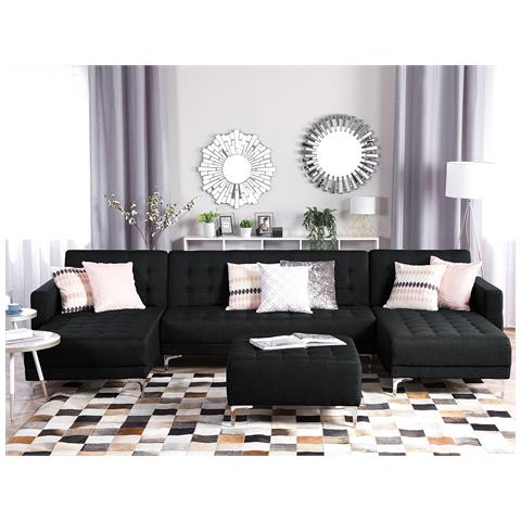 Divano A U Aberdeen Grigio Grafite Reversibile - Foto 13