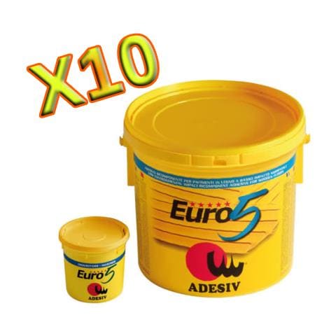 Colla o Euro 5 Bicomponente Epossi-poliuretanico Per Pavimenti In Legno 10 Kg Pacco Da 10 Latte Bicomponente - Foto 1