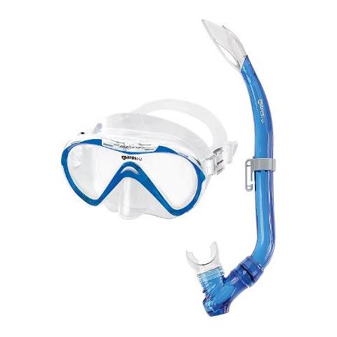 Maschera Monovetro Con Facciale In Siliter, Dotata Di Fibbie A Sgancio Rapido. Incluso Boccaglio Standard Per Snorkeling - Foto 2