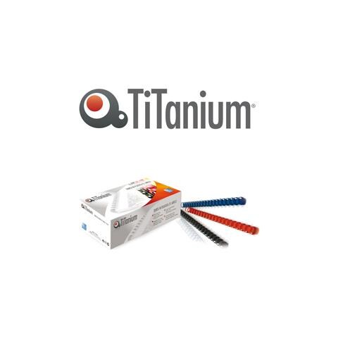 100 Dorsi Plastici 21 Anelli 14mm Blu Titanium - Foto 1