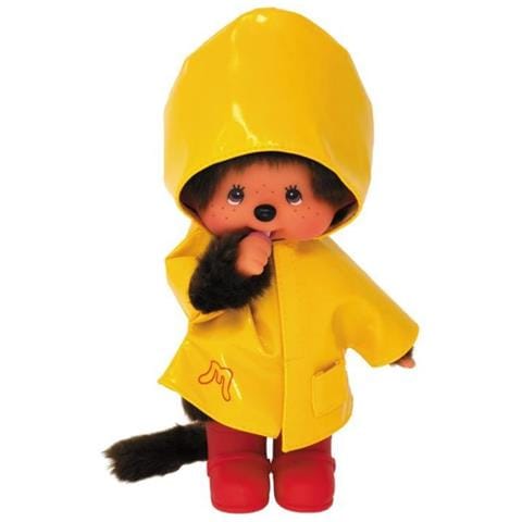 Bandai Monchhichi - Iconico Impermeabile 20 Cm - Giallo - Foto 2
