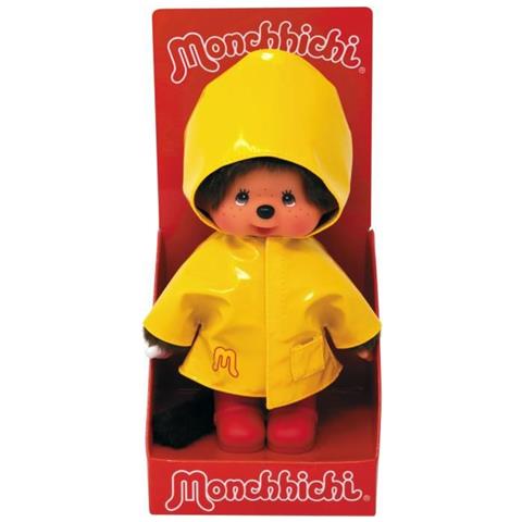 Bandai Monchhichi - Iconico Impermeabile 20 Cm - Giallo - Foto 3