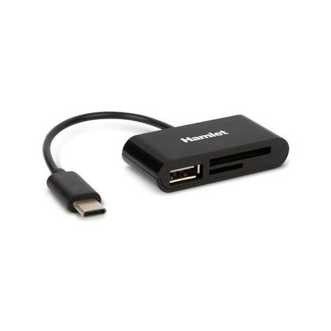 Sd-micro Sd Memory Reader + 1 Usb Port To Usb-c Interface - Foto 1