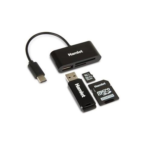 Sd-micro Sd Memory Reader + 1 Usb Port To Usb-c Interface - Foto 2