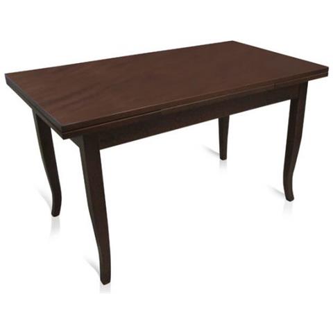 Tavolo Estensibile, Color Noce, Cm 160x85x79.50, Con 2 Allunghe Da 40 Cm - Foto 1