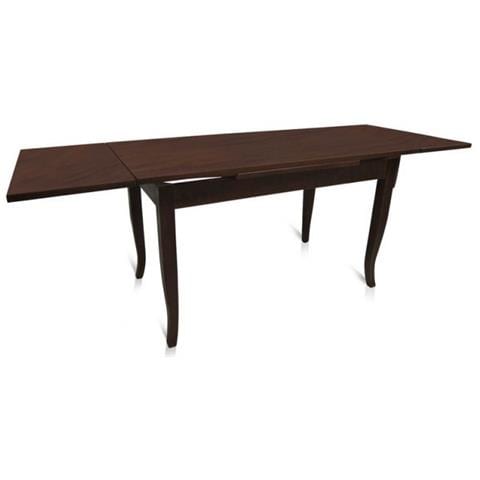 Tavolo Estensibile, Color Noce, Cm 160x85x79.50, Con 2 Allunghe Da 40 Cm - Foto 3