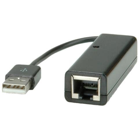 Value USB 2.0 - RJ-45 RJ-45 RJ45, USB Nero cavo di interfaccia e adattatore - Foto 1