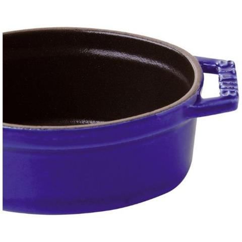 Cocotte in Ghisa con Coperchio Diametro 29 cm Capacità 5 lt Colore Blu Scuro - Linea La Cocotte - Foto 3