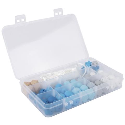 Scatola Perline In Silicone - Blu - Foto 4