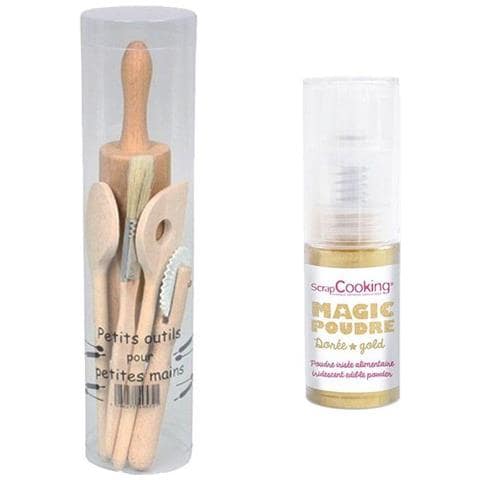 Kit Di Pasticceria Per I Bambini + Polvere Alimentare Dorato - Foto 1