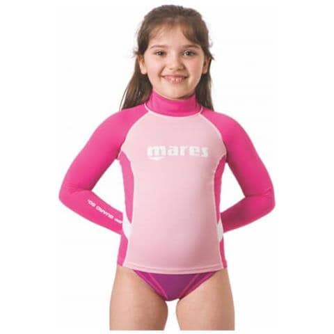 Rash Guard Manica Lunga Ragazza Rosa M - Foto 1