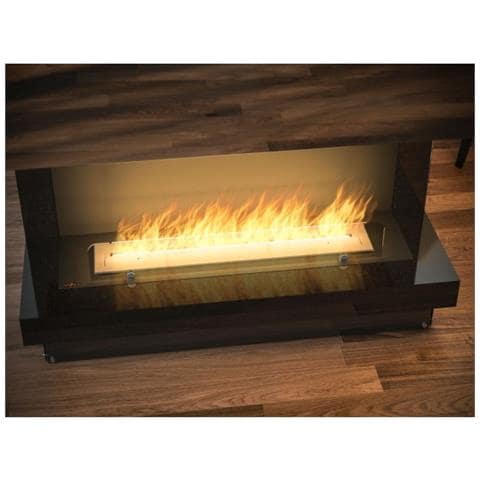 Inside C Vers1 - Biocamino Trifacciale Cm 100 Camino A Bioetanolo Da Incasso - Bruciatore Lineare 80cm / Capienza 2l - Foto 2