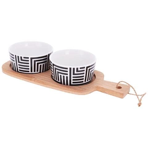 Vassoio Porta Snack Con Due Ciotole - Foto 3