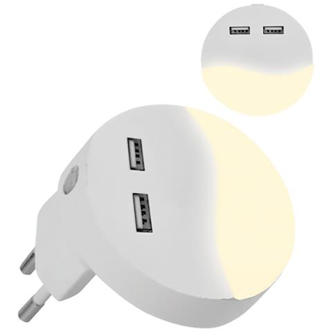 Luce Spia Notturna A Led Smd 0,4 Watt - Colore Bianco Vtac - Foto 2