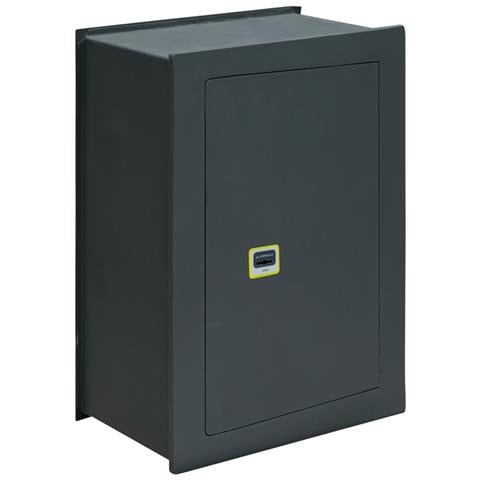 Ideal 10 281380 Cassaforte A Muro Con Serratura A Chiave, Cassaforte Da Incaso A Parete Per Abitazioni, Alto Livello Di Sicurezza Facile Da Usare, 52 X 36 X 22 Cm, 27 L - Foto 1