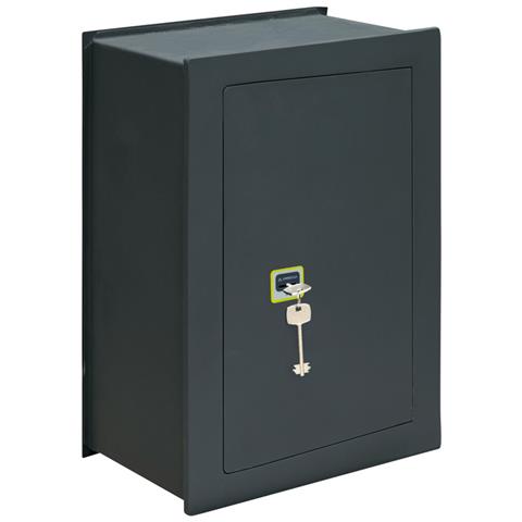 Ideal 10 281380 Cassaforte A Muro Con Serratura A Chiave, Cassaforte Da Incaso A Parete Per Abitazioni, Alto Livello Di Sicurezza Facile Da Usare, 52 X 36 X 22 Cm, 27 L - Foto 2