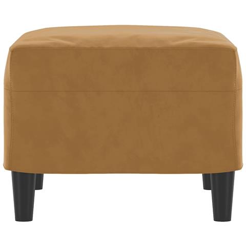 Poggiapiedi Marrone 60x50x41 Cm In Velluto - Foto 7