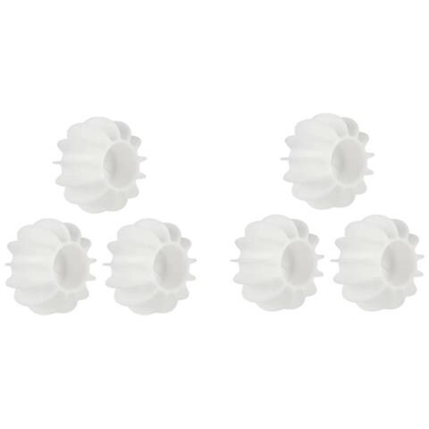 Palla Per Lavatrice Anti-avvolgimento Palla Per Asciugatrice Riutilizzabile Confezione Da 6 Bianco - Foto 1