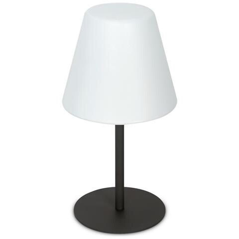 Lampada Da Tavolo Contemporaneo Arcadia Metallo Nero 1 Luce E27 42w Ip65 - Foto 1
