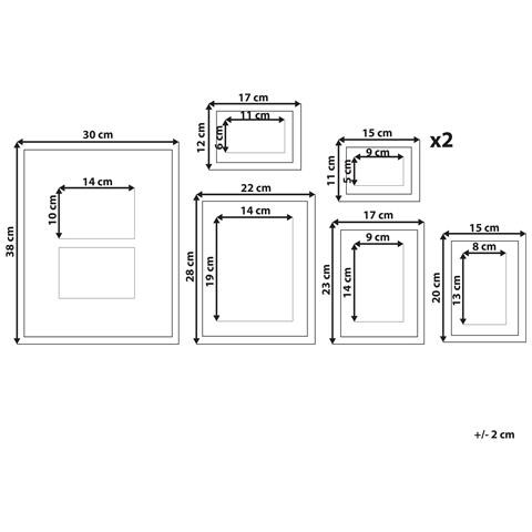 Set Da 7 Cornici Mdf Bianco Zinare - Foto 5